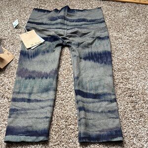 Gray and Blue Patterned Pants